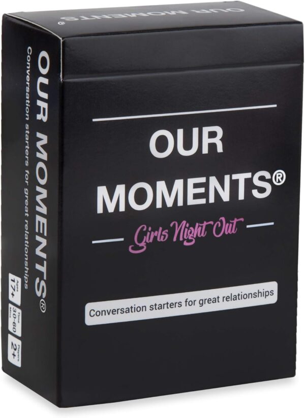 Our Moments Girls Night Out in a well-sealed and packaged box.